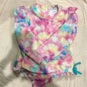 Posh peanut 2T tie dye swimsuit